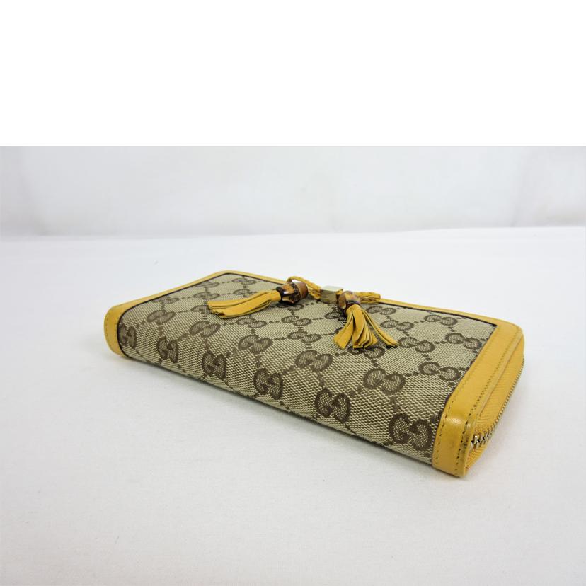 ＧＵＣＣＩ ｸﾞｯﾁ/ＧＧキャンバスバンブータッセル長財布/308000//1147/Bランク/70