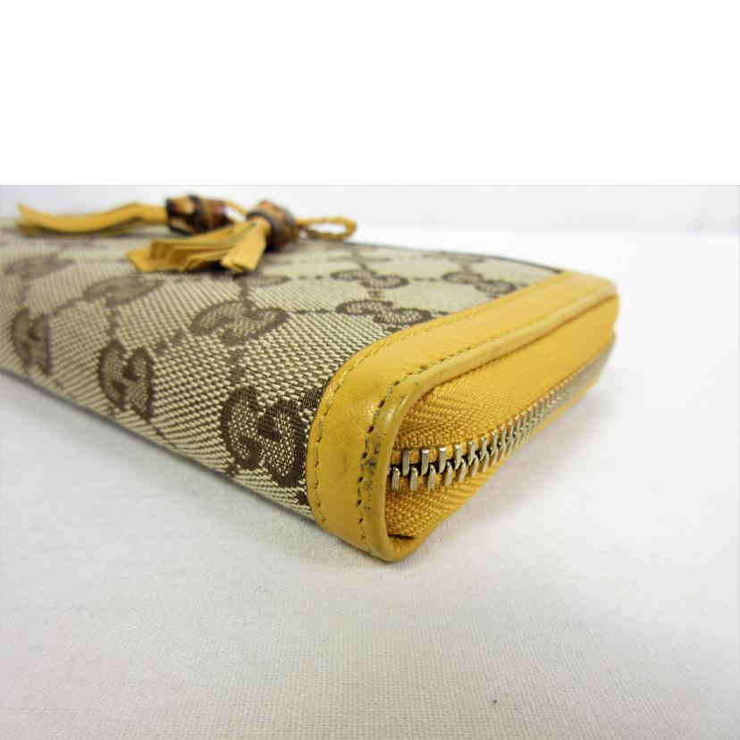 ＧＵＣＣＩ ｸﾞｯﾁ/ＧＧキャンバスバンブータッセル長財布/308000//1147/Bランク/70