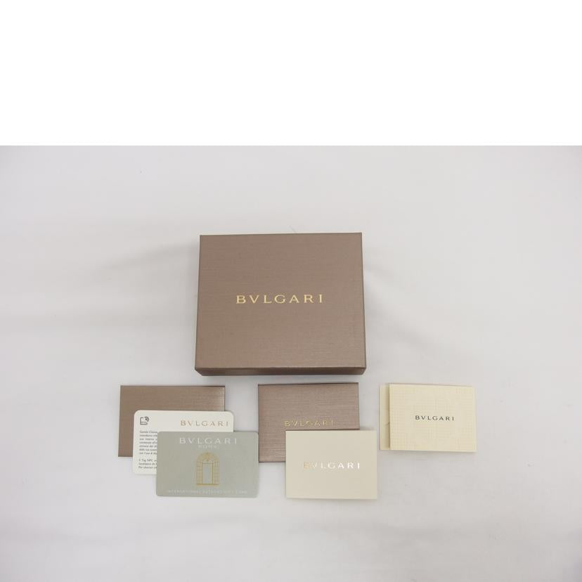 ＢＶＬＧＡＲＩ ブルガリ カーフレザー コンパクトウォレット/オクト／二つ折り財布／ブラック/36964//Bランク/04