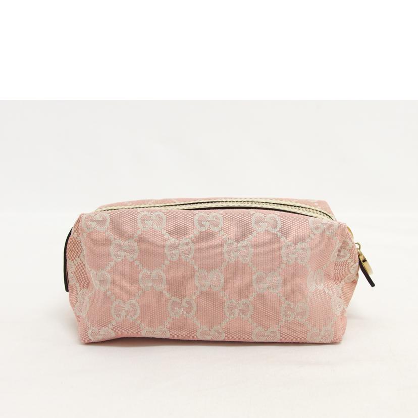 ＧＵＣＣＩ グッチ マルチケース レザー/ＧＧキャンバス／コスメポーチ／ピンク/153228//288*/ABランク/04