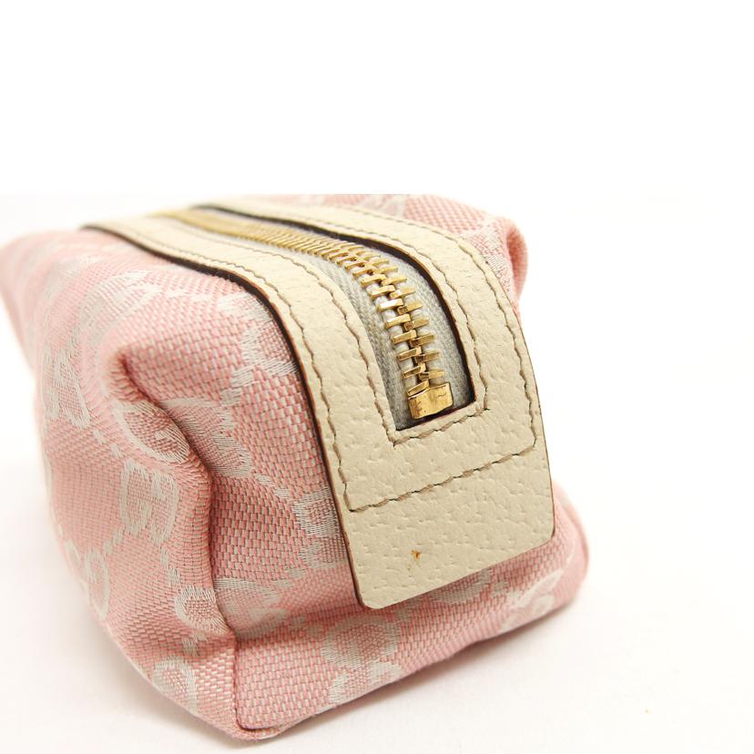 ＧＵＣＣＩ グッチ マルチケース レザー/ＧＧキャンバス／コスメポーチ／ピンク/153228//288*/ABランク/04
