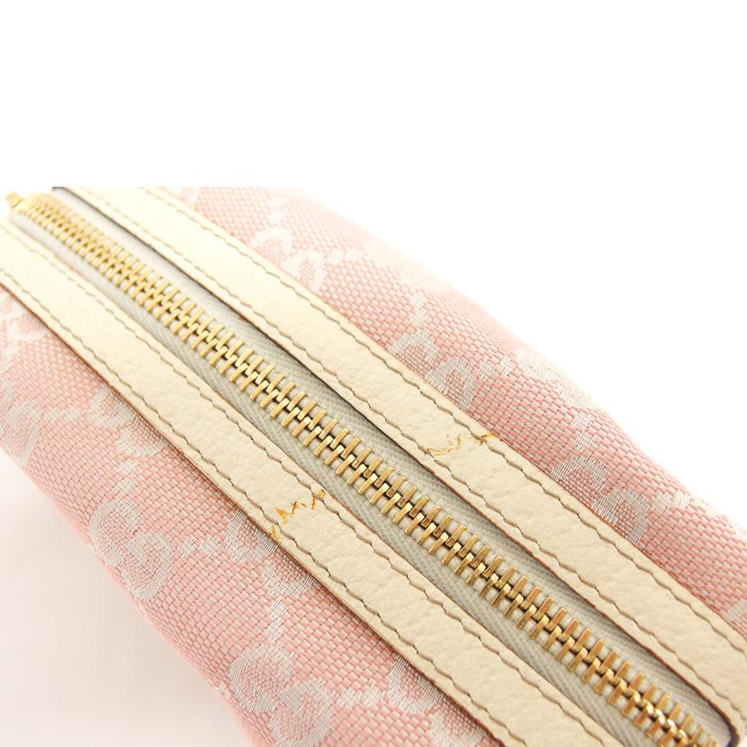 ＧＵＣＣＩ グッチ マルチケース レザー/ＧＧキャンバス／コスメポーチ／ピンク/153228//288*/ABランク/04