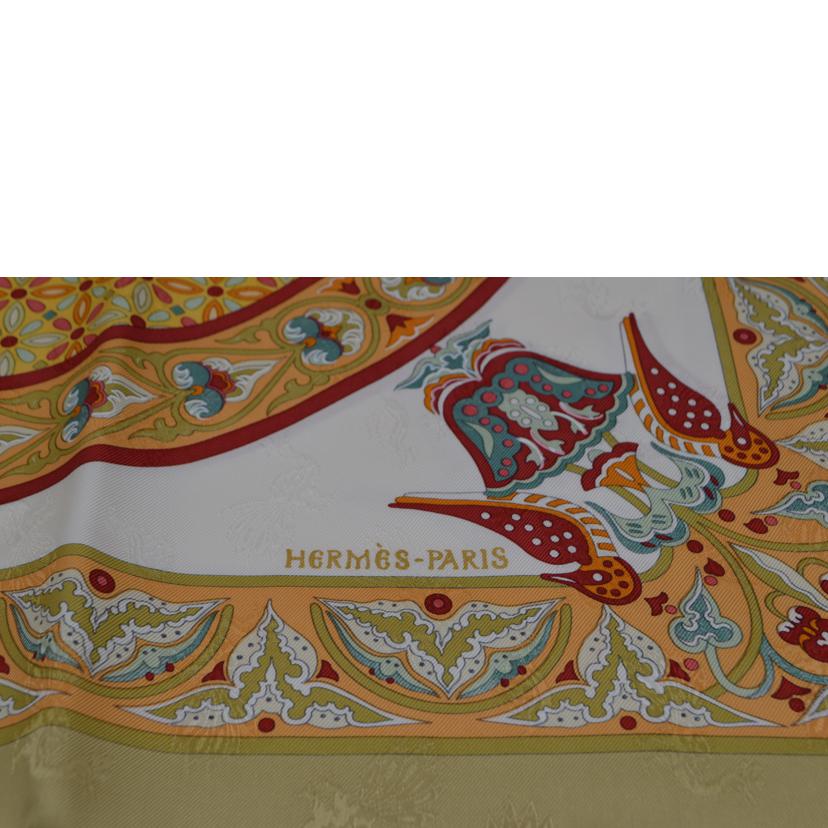 ＨＥＲＭＥＳ エルメス/ヴィザンチンの空　シルクスカーフ・カレ９０//Aランク/89