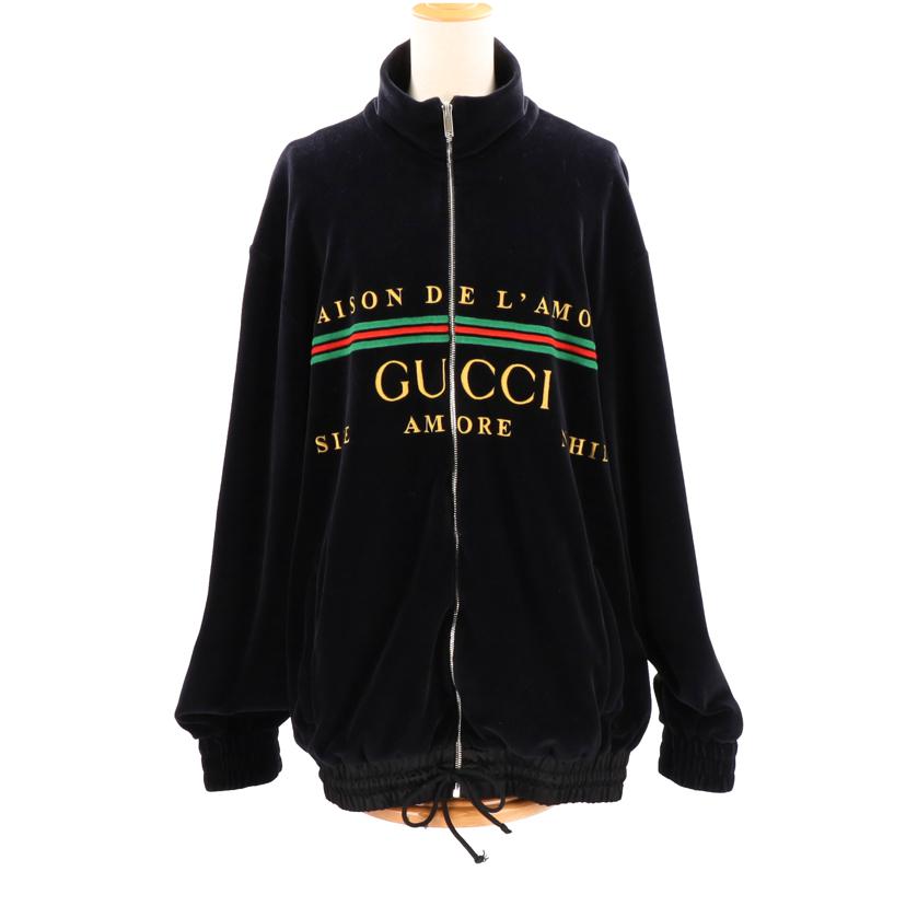 ＧＵＣＣＩ グッチ/ＧＵＣＣＩ　　ベロアジャケット／Ｍ//ABランク/75