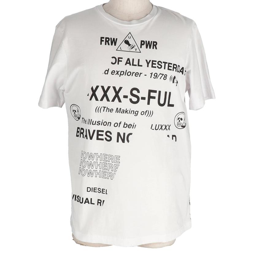 ディーゼル/ＤＩＥＳＥＬ　ロゴＴシャツ・ＷＨ//Bランク/75