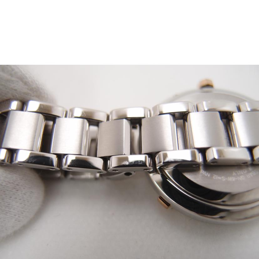ＣＩＴＩＺＥＮ シチズン　腕時計　レディース　チタニウム　ピンク文字盤　Eco-Drive　TITANIAライン　HAPPY FLIGHT　H240-T019587/ｘＣ／ハッピーフライト・ティタニアライン／電波ソーラー/EC1044-55W//741******/Aランク/69