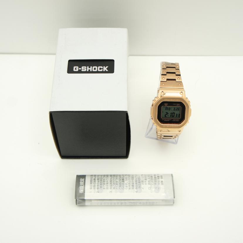 ＣＡＳＩＯ カシオ　CASIO　G-SHOCK　フルメタル　電波ソーラー×Biuetooth/Ｇ－ＳＨＯＣＫ／フルメタル／電波ソーラー×Ｂｌｕｅｔｏｏｔｈ/GMW-B5000GD-4JF//201*****/Aランク/37