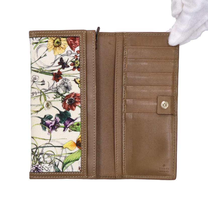ＧＵＣＣＩ グッチ/フローラウオレット長財布/225833//218*/Bランク/94