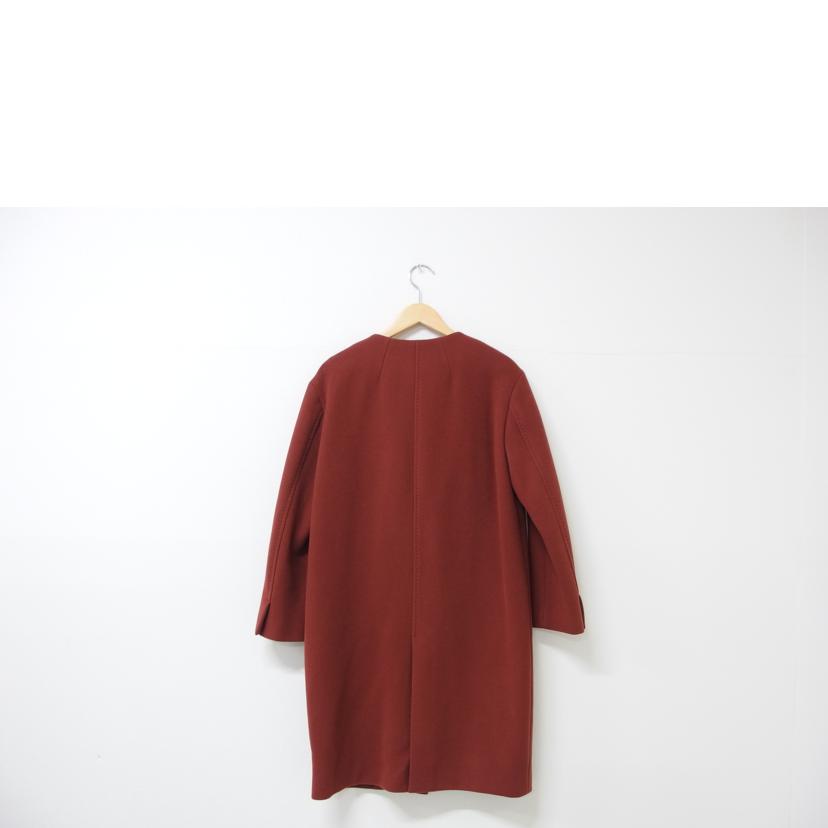 ｎａｎｏ　＆ｃｏ/ｎａｎｏ　＆ｃｏ　　ノーカラーロングコート　　レンガ色系　　サイズ３８/NL73CT3500TN//Aランク/83