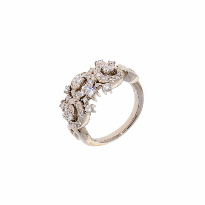 /　Ｋ１８ＷＧダイヤリング０．６３ｃｔ//Aランク/75