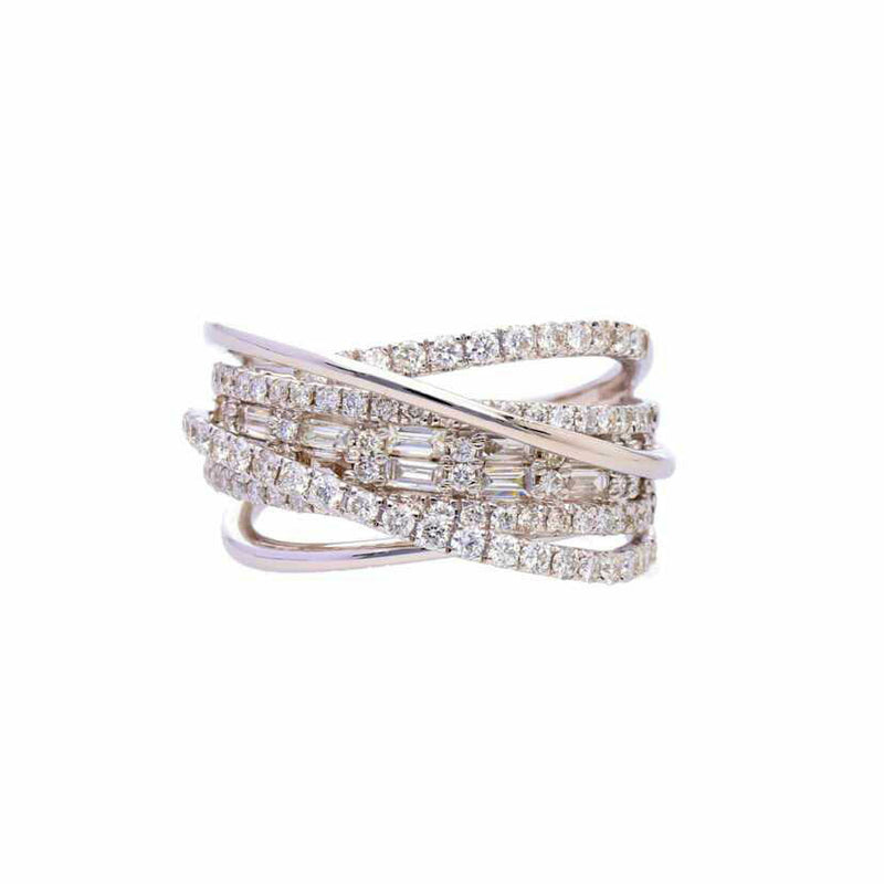 /　Ｋ１８ＷＧダイヤリング１．５０ｃｔ//Aランク/75