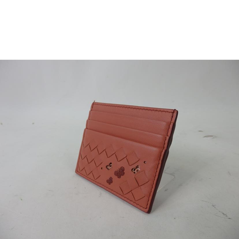 ＢＯＴＴＥＧＡ　ＶＥＮＥＴＡ ボッテガ・ヴェネタ/イントレチャートカードケース／蝶柄／ピンク//S01*******/Aランク/84