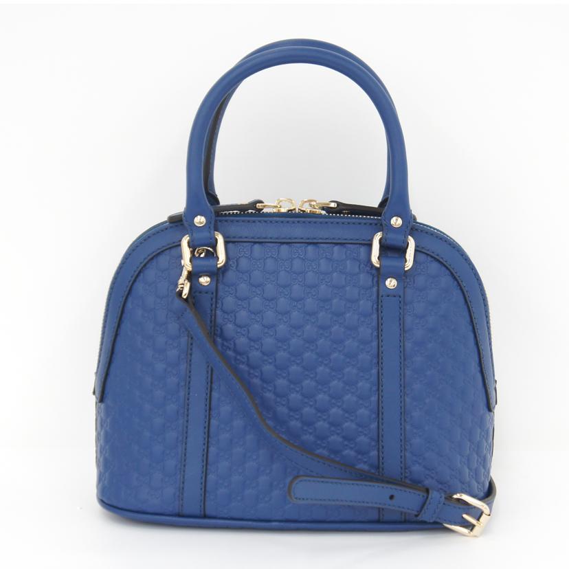 ＧＵＣＣＩ グッチ/マイクログッチシマ２ｗａｙショルダー／ブルー/449654//495***/Aランク/75