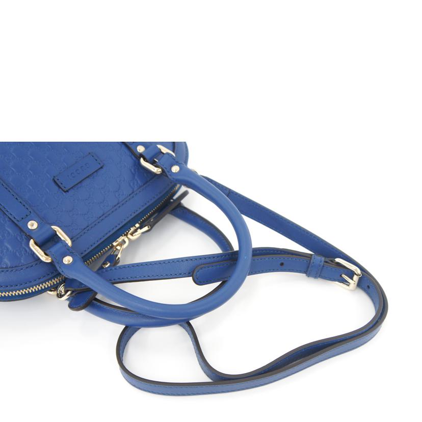 ＧＵＣＣＩ グッチ/マイクログッチシマ２ｗａｙショルダー／ブルー/449654//495***/Aランク/75