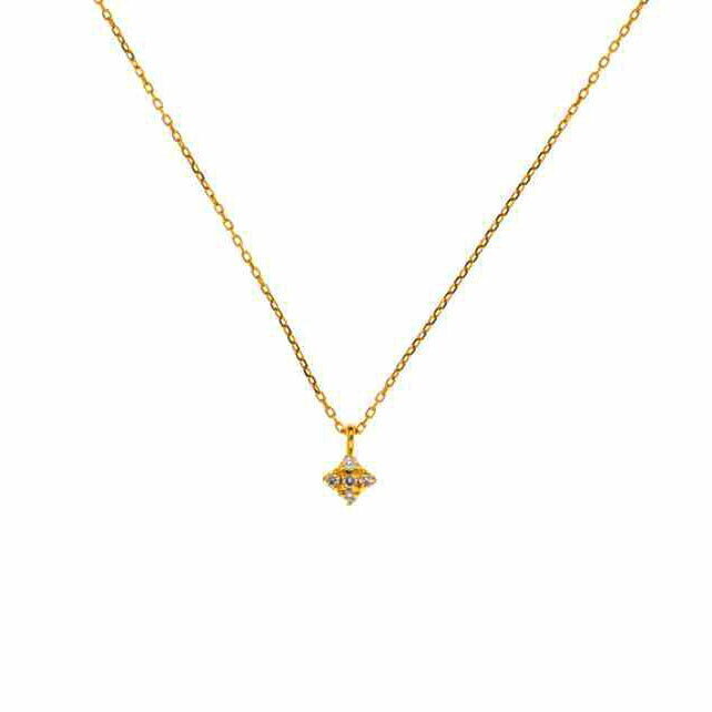 ｅｔｅ／Ｋ１８/ｅｔｅ／Ｋ１８ダイヤネックレス　０．０２/1.1//0.02/Aランク/75
