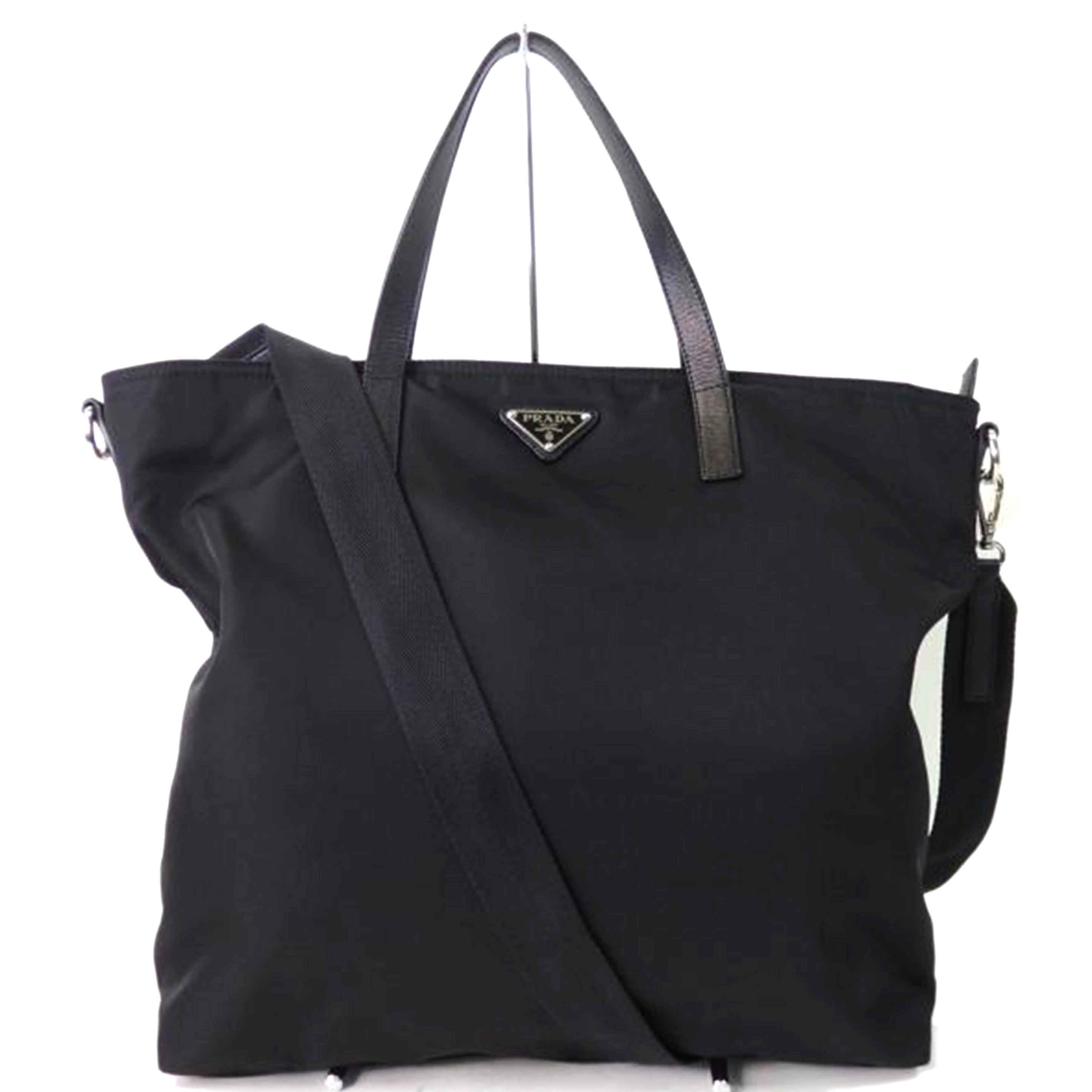 ＰＲＡＤＡ プラダ/ロゴプレート２ｗａｙナイロンハンドバッグ／黒//165***/ABランク/84