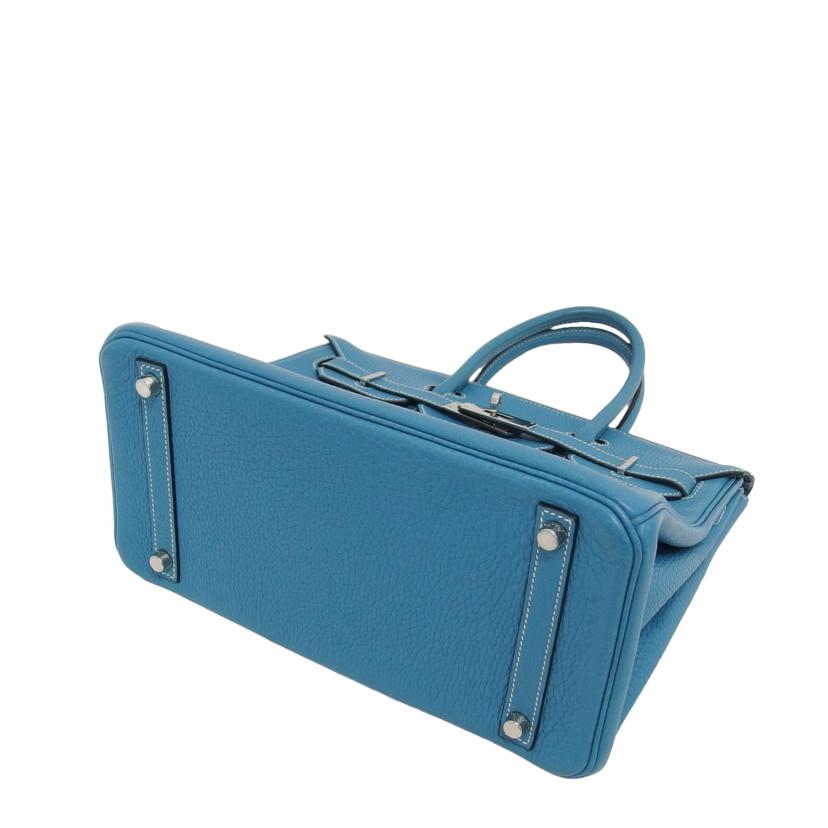 ＨＥＲＭＥＳ エルメス ハンドバッグ 2004年頃製造 シルバー金具/バーキン３０／トリヨンクレマンス／ブルージーン//□H刻*/ABランク/04