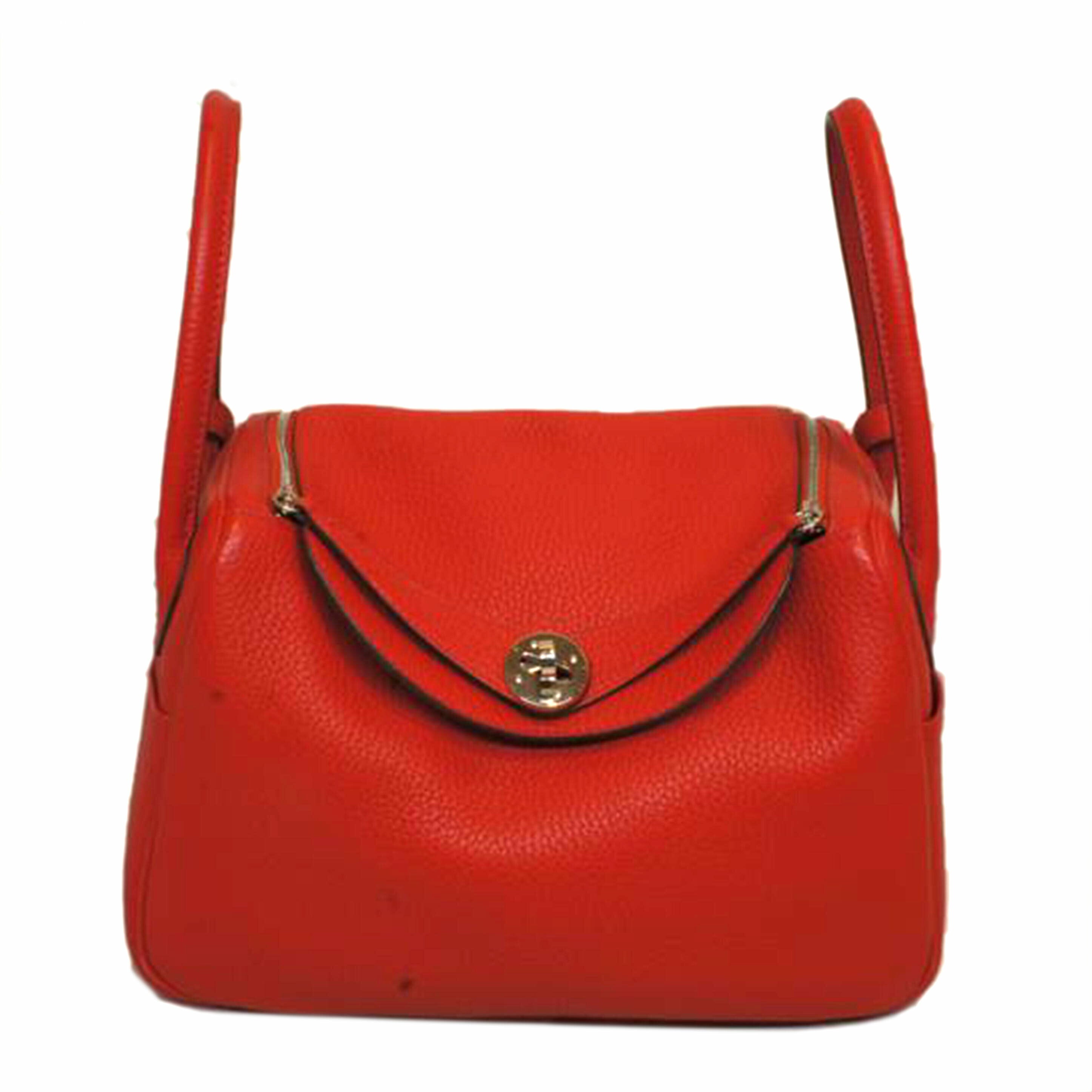 ＨＥＲＭＥＳ エルメス/リンディ２６／トリヨンクレマンス／レッド//Y/ABランク/92
