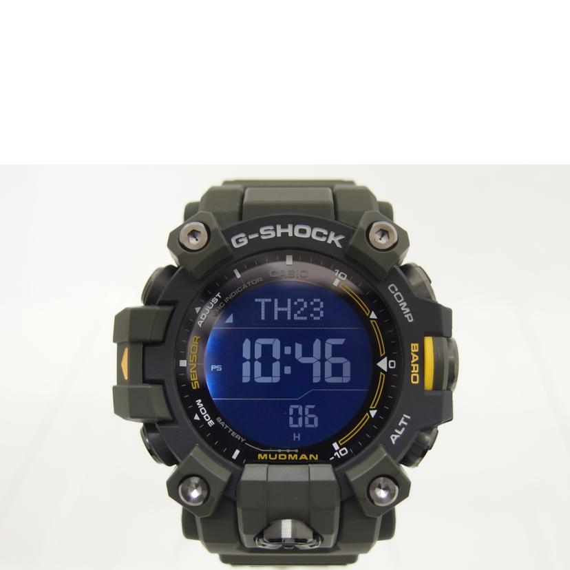 ＣＡＳＩＯ カシオ ジーショック トリプルセンサー デジタルウォッチ/Ｇ－ＳＨＯＣＫ／ＭＳＴＥＲ　ＯＦ　Ｇ／マッドマン／電波ソーラー/GW-9500-3JF//202*****/Aランク/04