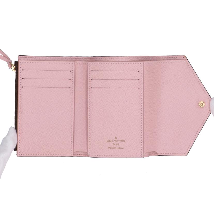 ＬＯＵＩＳ　ＶＵＩＴＴＯＮ ルイヴィトン/ポルトフォイユ・ヴィクトリーヌ／モノグラム／ローズバレリーヌ/M62360//MI2***/ABランク/75