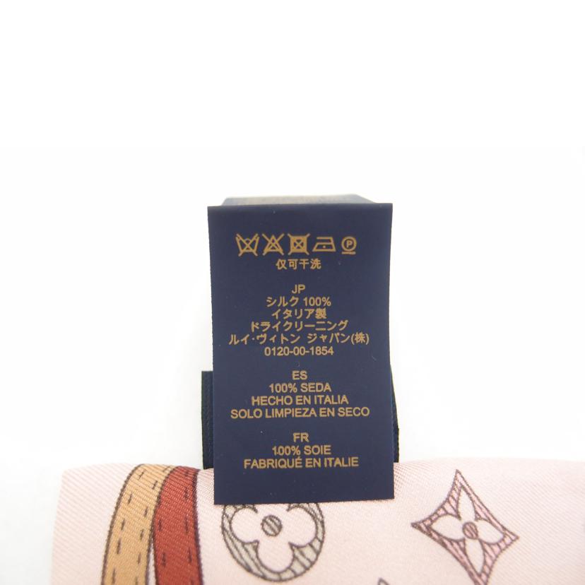 ＬＯＵＩＳ　ＶＵＩＴＴＯＮ ルイ・ヴィトン　ビトン　スカーフ　シルク100％　ピンク　　レディース/バンドー・アップアンドアウェイ／ローズクレール/M77680//GM1***/Aランク/69