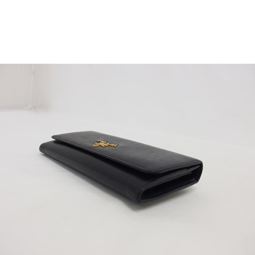 ＰＲＡＤＡ プラダ/Ｗホック／二つ折り長財布／ブラック/1M1132//234/ABランク/04