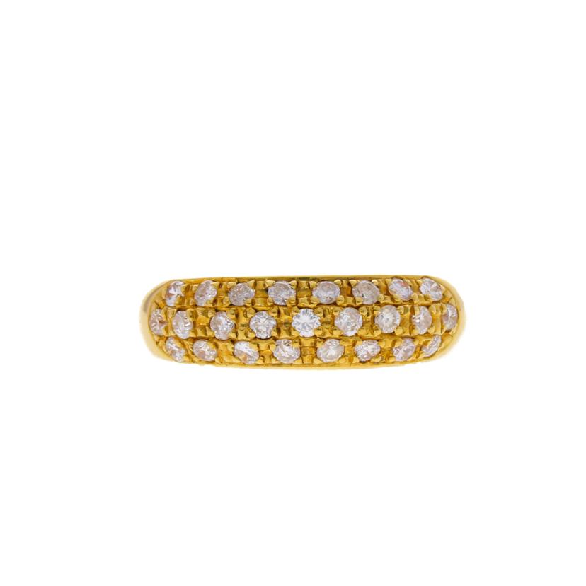 /Ｋ１８ダイヤリング０．４８ｃｔ／＃１１/147-02//Aランク/75
