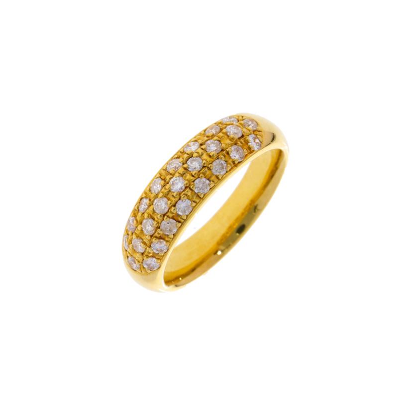 /Ｋ１８ダイヤリング０．４８ｃｔ／＃１１/147-02//Aランク/75