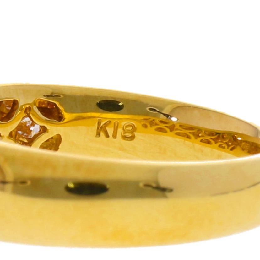 /Ｋ１８ダイヤリング０．４８ｃｔ／＃１１/147-02//Aランク/75