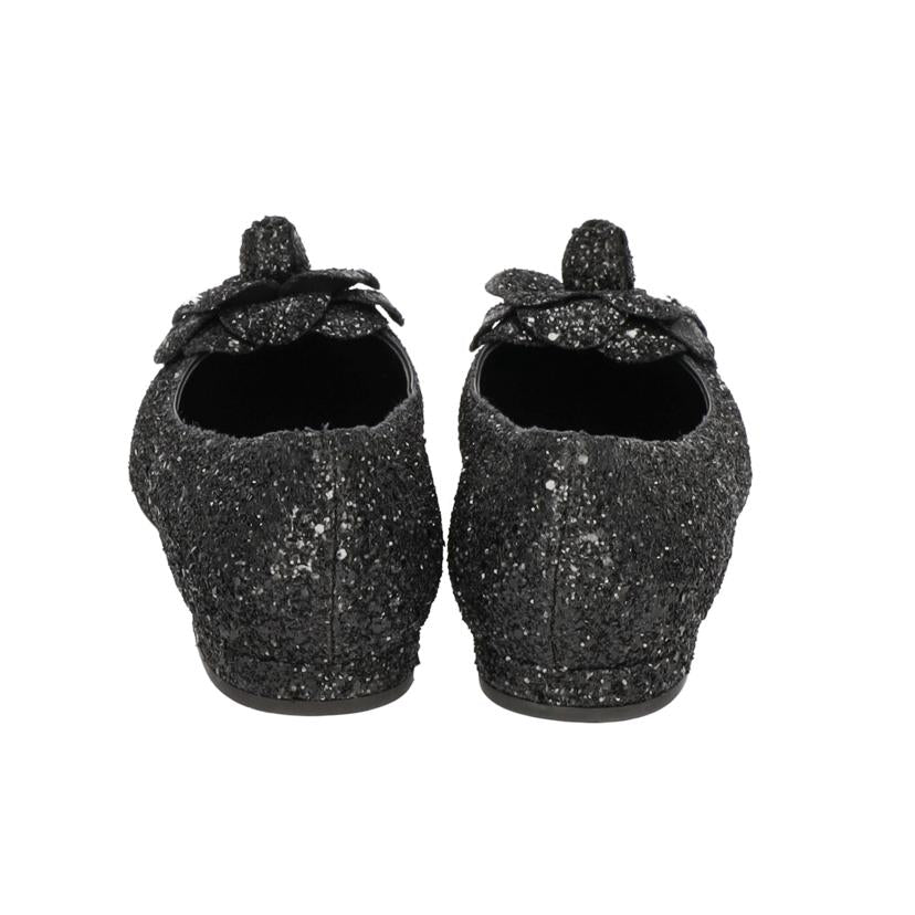 ＣＨＡＮＥＬ ｼｬﾈﾙ/カメリアスパンコールフラットシューズ／３７ （２４．５ｃｍ）/G32162//Aランク/75