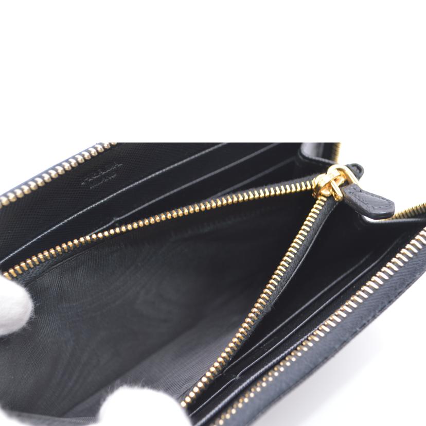 ＰＲＡＤＡ プラダ/サフィアーノラウンドファスナー長財布／ネロ/1ML506//221/ABランク/89