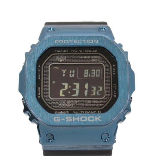 ＣＡＳＩＯ カシオ　フルメタル　メンズ　ブルー/Ｇ－ＳＨＯＣＫ／スマホリンク／フ電波ソーラー/GMW-B5000G-2JF//201B127I/Aランク/69