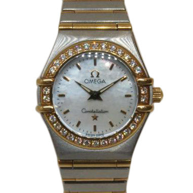 OMEGA オメガ/コンステレーション･ミニ/ダイヤベゼル/シェル文字盤/QZ/1267.70/577*****/OMEGA/Aランク/92【中古】