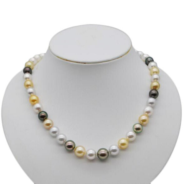 田崎　マルチカラー　パールネックレス 田崎マルチカラーパールネックレス