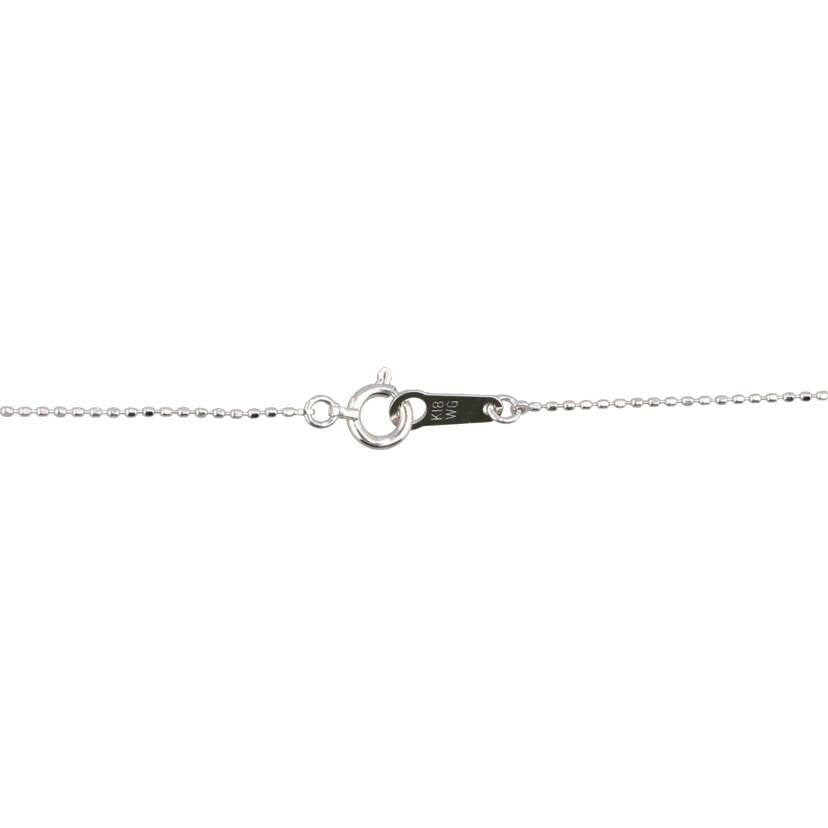 /　Ｋ１８ＷＧダイヤネックレス０．１８ｃｔ//Aランク/75