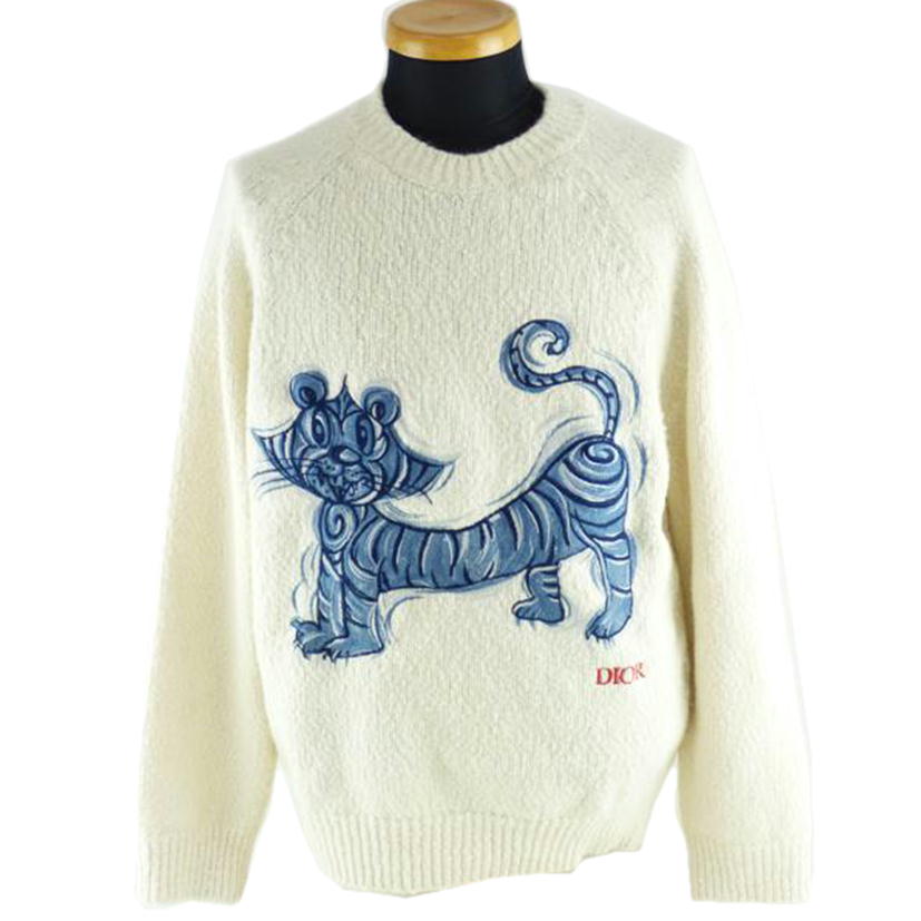 Ｃｈｒｉｓｔｉａｎ　Ｄｉｏｒ クリスチャンディオール/ＤＩＯＲ　ＡＮＤ　ＫＥＮＮＹ　ＳＣＨＡＲＦ　タイガー刺繍　セーター/213M654AT338//ｻｲｽﾞM/Bランク/64