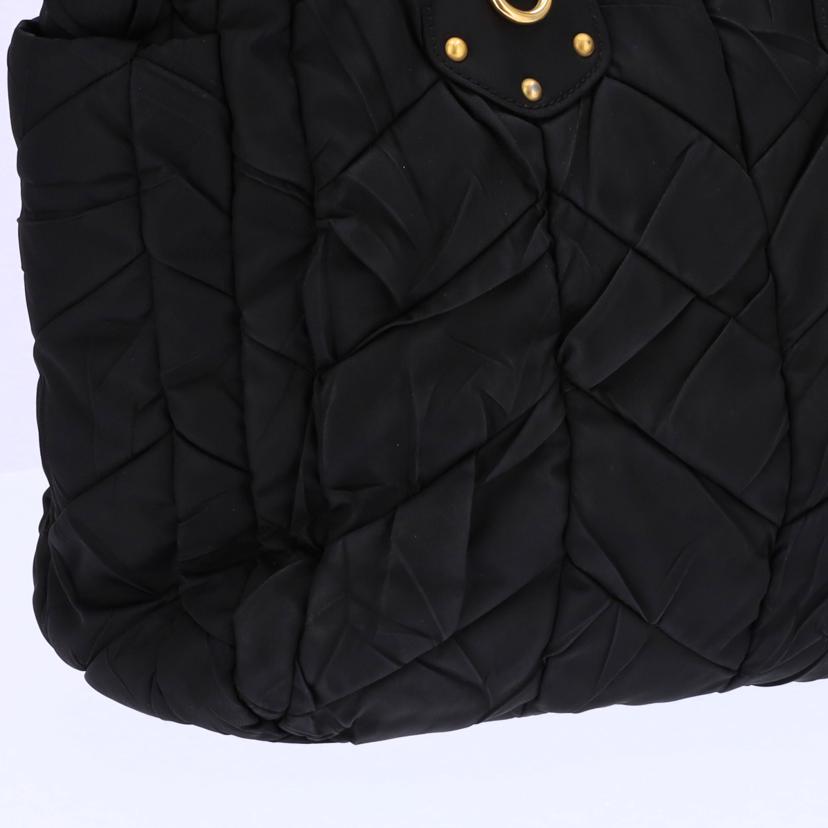 ＰＲＡＤＡ プラダ/キルティング／ギャザーハンドバッグ／黒/BN1543//165/Bランク/75