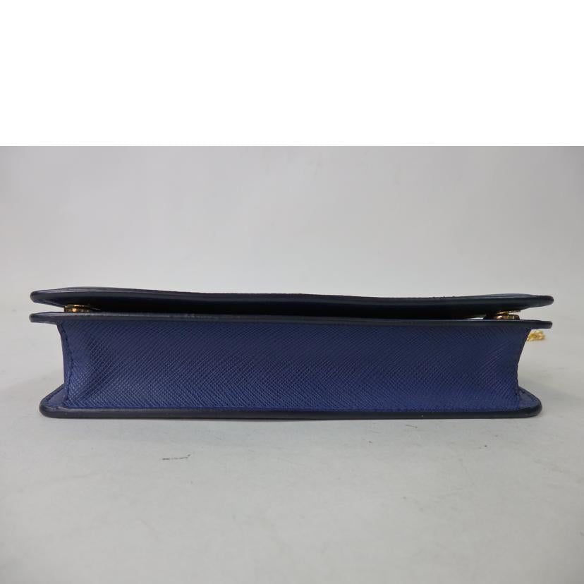 【値下げ】プラダ PRADA サファイアーノ バック ネイビー PRADA 【新品同様】プラダ ミニ ハンドバッグ サフィアーノ