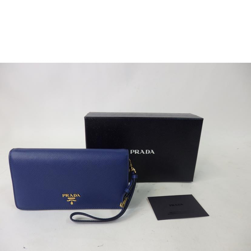 ＰＲＡＤＡ プラダ/サフィアーノチェーンウォレットショルダーバッグ／ＢＬＵＥＴＴＥ/1ZH029//42/Aランク/84