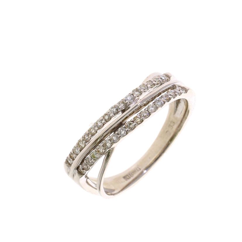 /　Ｋ１８ＷＧダイヤリング０．３３ｃｔ//Aランク/75