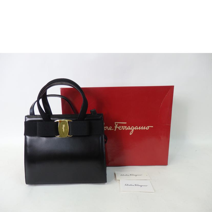 Ｓａｌｖａｔｏｒｅ　Ｆｅｒｒａｇａｍｏ サルバトーレ・フェラガモ/ヴァラリボン２ｗａｙバッグ//BA2*****/Bランク/84
