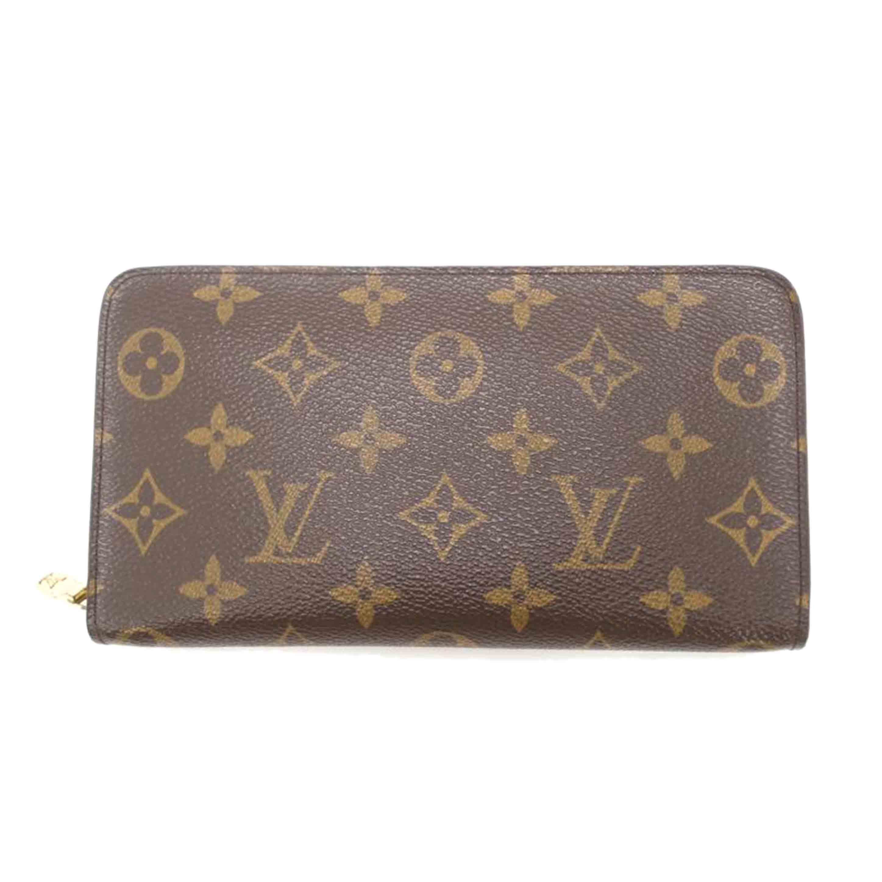 ＬＯＵＩＳ　ＶＵＩＴＴＯＮ ルイヴィトン　ビトン　ラウンドファスナー長財布　茶　ブラウン　メンズ　レディース/ポルトモネ・ジップ／モノグラム/M61727//TH0***/ABランク/69