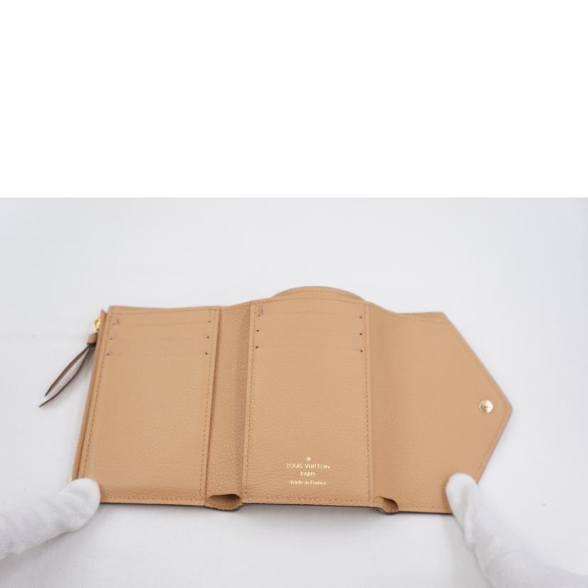 ＬＶ ルイヴィトン/ポルトフォイユ・ヴィクトリーヌ／アンプラント／ベージュ/M81459//IC/Aランク/67