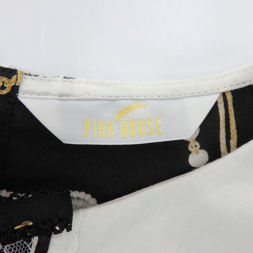 ｐｉｎｋ　ｈｏｕｓｅ ピンクハウス/イノセントチャーチプリントミディワンピース//Aランク/77