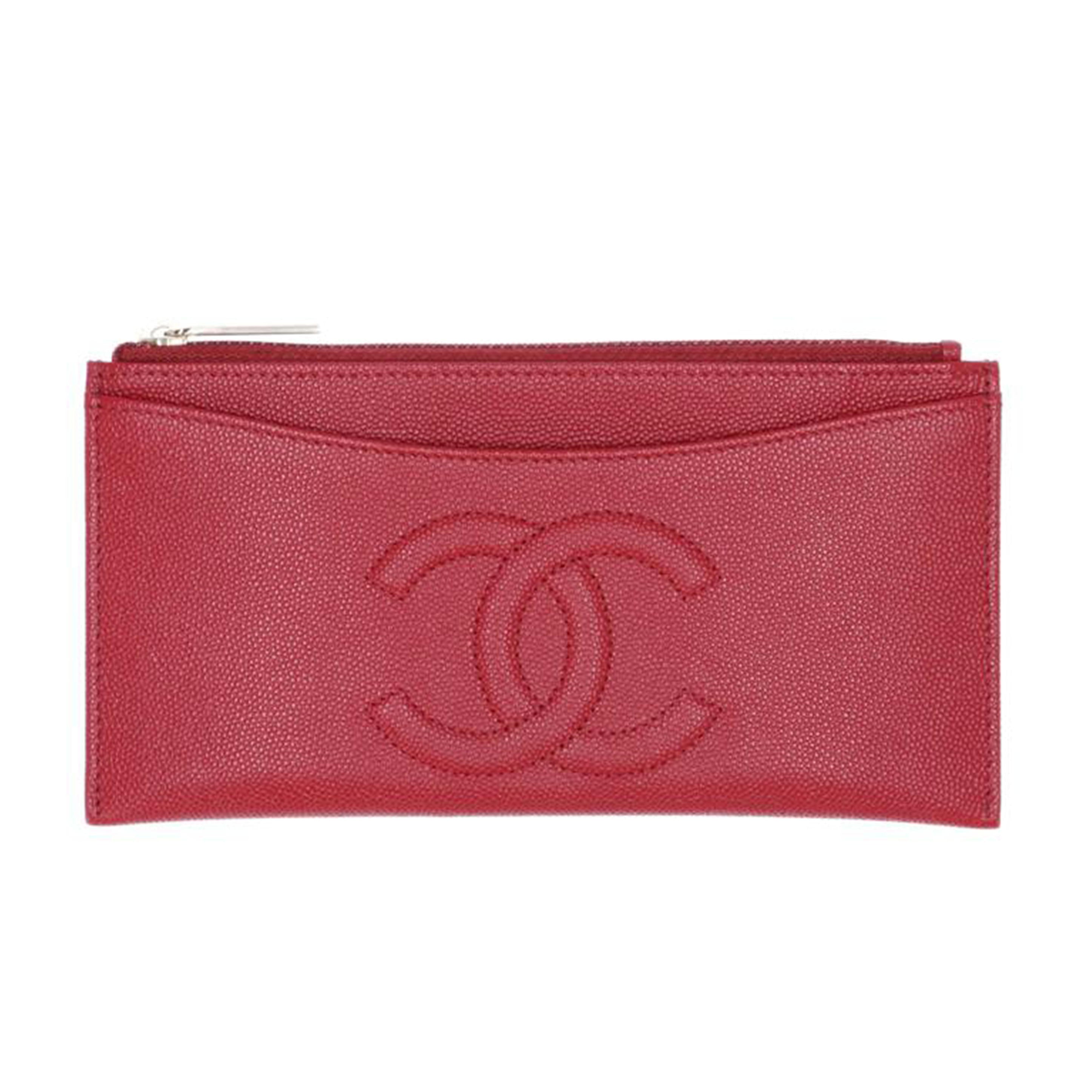 ＣＨＡＮＥＬ CHANEL/長財布／キャビアスキン／赤//26758373/Aランク/75