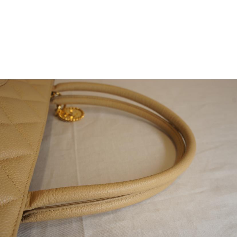 ＣＨＡＮＥＬ シャネル/復刻トートキャビアスキンベージュ//572****/Bランク/92