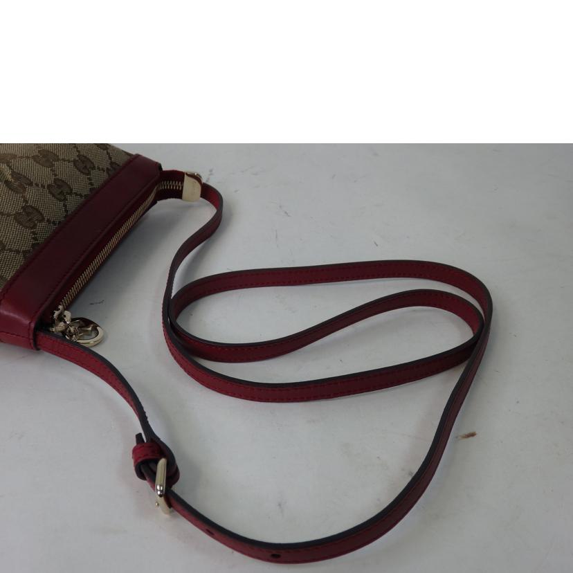 ＧＵＣＣＩ グッチ/ＧＧキャンバスミニショルダーバッグ／赤/256899//525***/Aランク/84