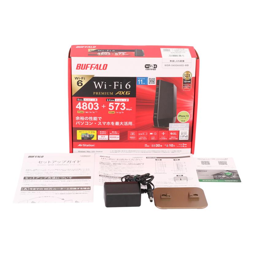 ＢＵＦＦＡＬＯ バッファロー/Ｗｉｆｉルーター/WSR-5400AX6S//20587212921605/Bランク/75