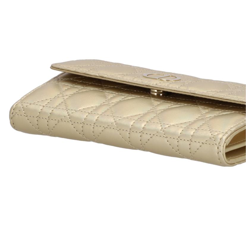 ＤＩＯＲ ディオール/ＤＩＯＲ　ＯＲ　ＤＩＯＲ　ＣＡＲＯウオレット／カナージュラムスキン／メタリックゴールドトーン/S5039ONHN//SAランク/09