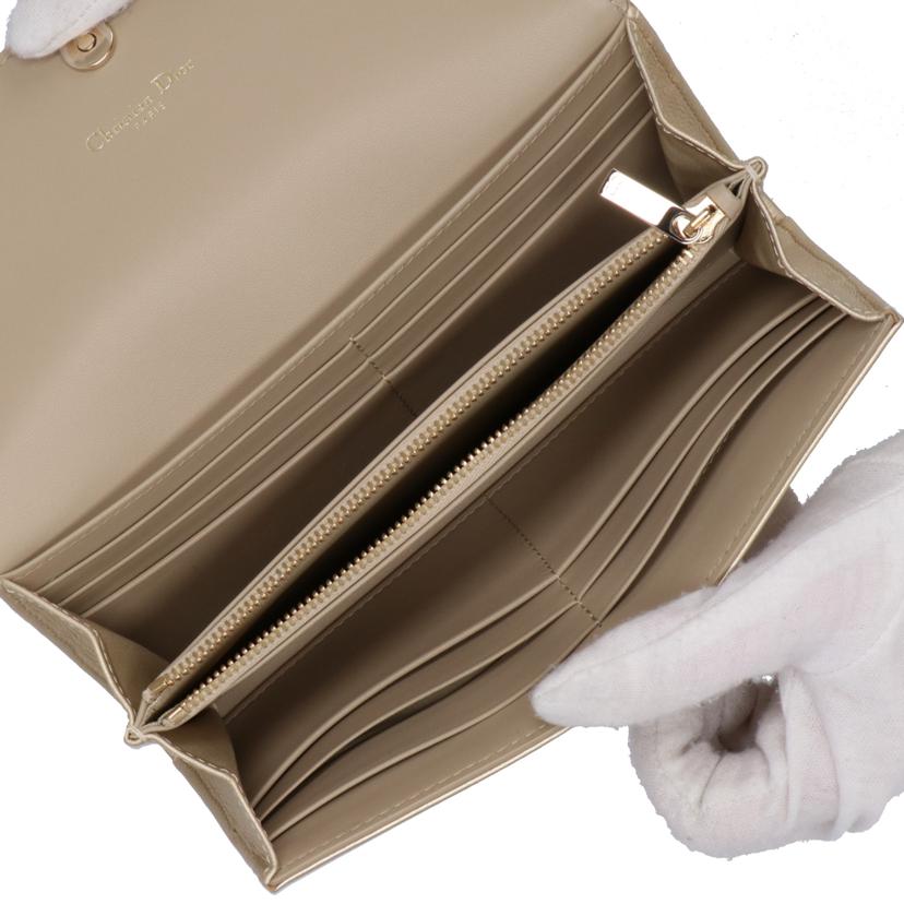 ＤＩＯＲ ディオール/ＤＩＯＲ　ＯＲ　ＤＩＯＲ　ＣＡＲＯウオレット／カナージュラムスキン／メタリックゴールドトーン/S5039ONHN//SAランク/09